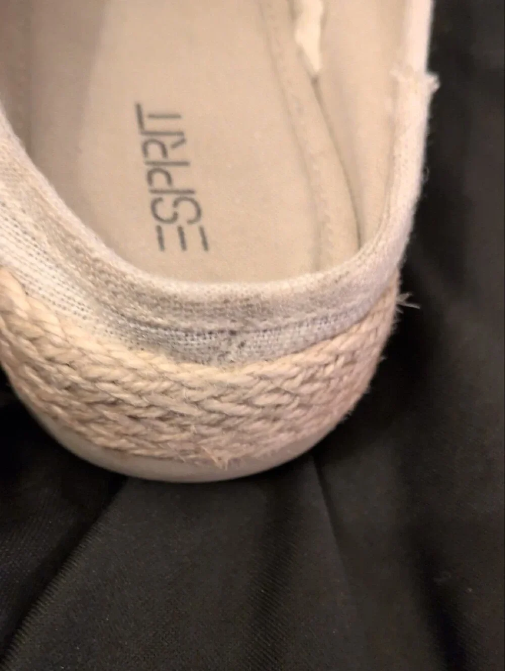 Esprit Cream Slip-On Espadrille Loafers